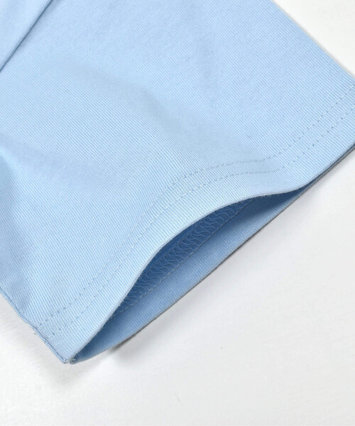BeBe（ベベ）の「【吸水速乾】上下配色サイドポケット半袖BIGTシャツ(90~150cm)（Tシャツ/カットソー・キッズ・ブルー/グレー・140cm/150cm/110cm/120cm/130cm/100cm/90cm）」の10枚目の写真
