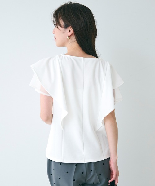 チュールレイヤードトップス（Tシャツ/カットソー）｜coca（coca