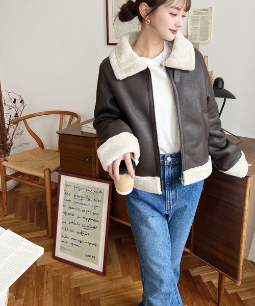 最終値下げ‼ 上質 レザームートンコート 首ファー取り外し可 希少レア 103 値段交渉可‼ 上質 レザームートンコート 首ファー取り外し可 希少レア