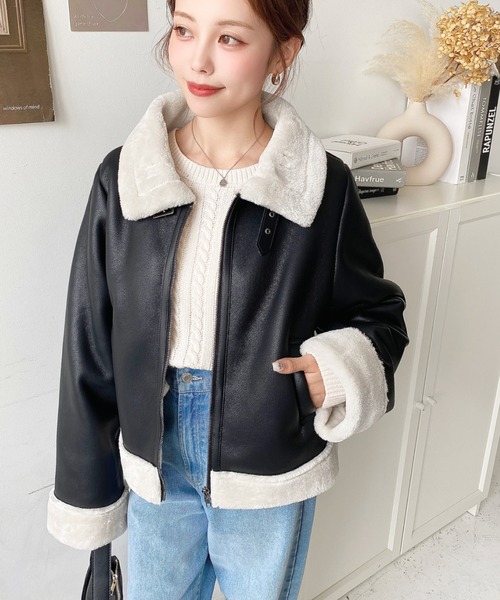 VALENZA バレンザポー　ムートンコート SAGA IBANEZ サガ・イバニェス ムートンコート/レディース