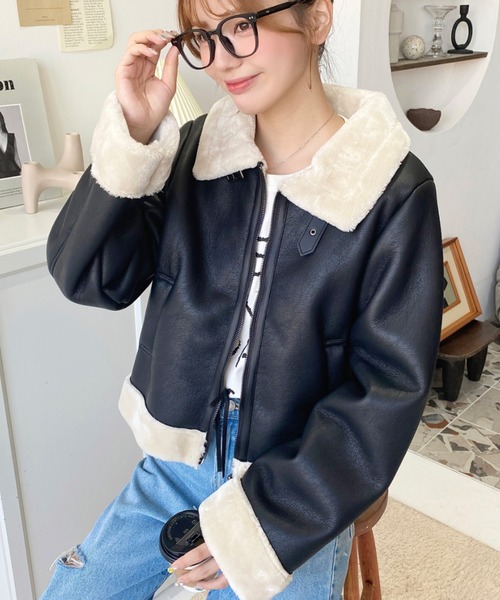 【伊太利屋】LA MODA GOJI 高級　ムートンコート　ブラック　ファー 楽天市場】ラクーンファー&ラム革クロコ型押レザー総ムートン