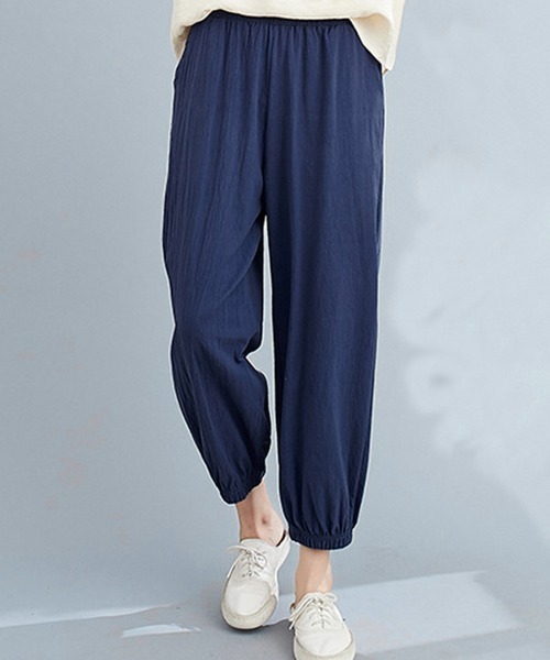 Miniministore（ミニミニストア）の「ジョガーパンツ スウェットパンツ 春夏（スウェットパンツ・レディース・ダークグレー/ブラック/カーキ/ネイビー/テラコッタ/ベージュ/ホワイト/イエロー・FREE）」の7枚目の写真