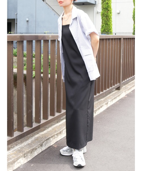 Ungrid（アングリッド）の「【WEB限定】ハーフスリーブチェックルーズシャツ（シャツ/ブラウス・レディース・ネイビー/ブルー/オフホワイト・FREE）」の22枚目の写真