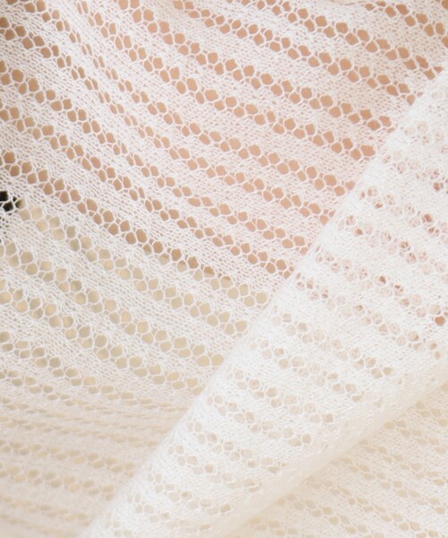 index(インデックス)の「◆ラメシアーボレロカーディガン リネン混【手洗い可】(カーディガン/ボレロ・レディース・パープル/ブラック/オフホワイト・00)」の9枚目の写真