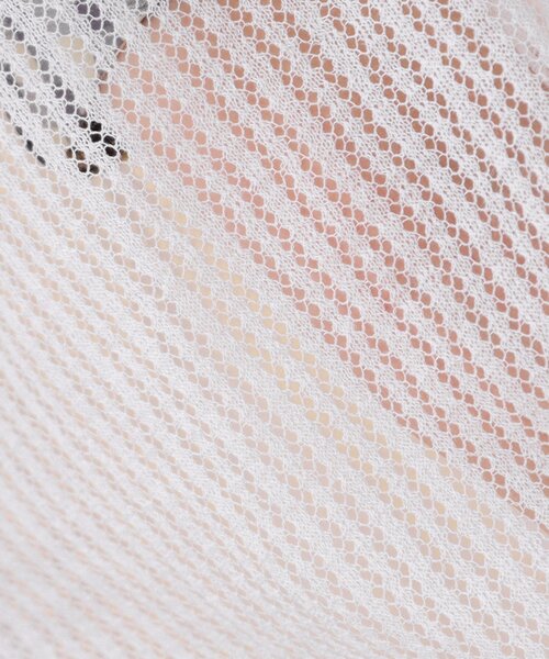 index(インデックス)の「◆ラメシアーボレロカーディガン リネン混【手洗い可】(カーディガン/ボレロ・レディース・パープル/ブラック/オフホワイト・00)」の5枚目の写真