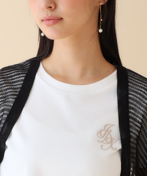 index(インデックス)の「◆ラメシアーボレロカーディガン リネン混【手洗い可】(カーディガン/ボレロ・レディース・パープル/ブラック/オフホワイト・00)」の16枚目の写真