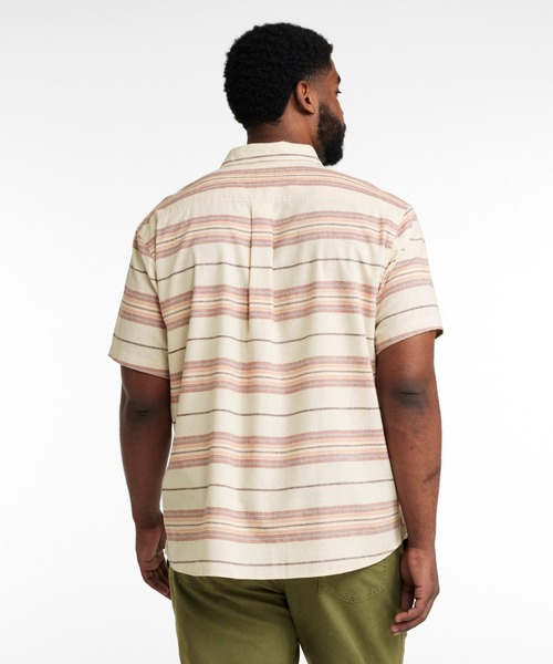 L.L.Bean(エルエルビーン)の「バックヤード・バーベキュー・シャツ、トラディショナル・フィット(ゆったりフィット) 半袖 ストライプ 米国フィット・レギュラー(シャツ/ブラウス・メンズ・グレー系その他/ブルー系その他・SMALL/MEDIUM/LARGE)」の4枚目の写真