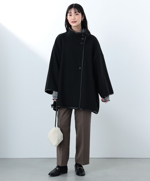 BEAMS HEART（ビームスハート）の「パイピング ポンチョ風 コート