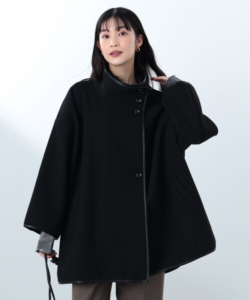 BEAMS HEART（ビームスハート）の「パイピング ポンチョ風 コート