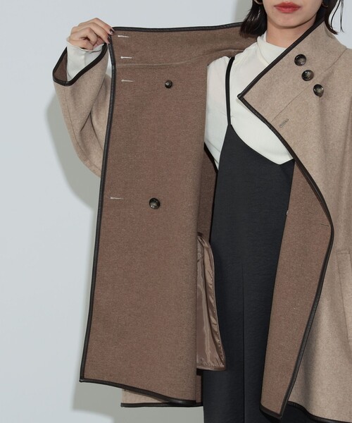 BEAMS HEART（ビームスハート）の「パイピング ポンチョ風 コート