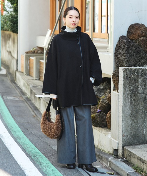 パイピング ポンチョ風 コート（ポンチョ）｜BEAMS HEART（ビームス