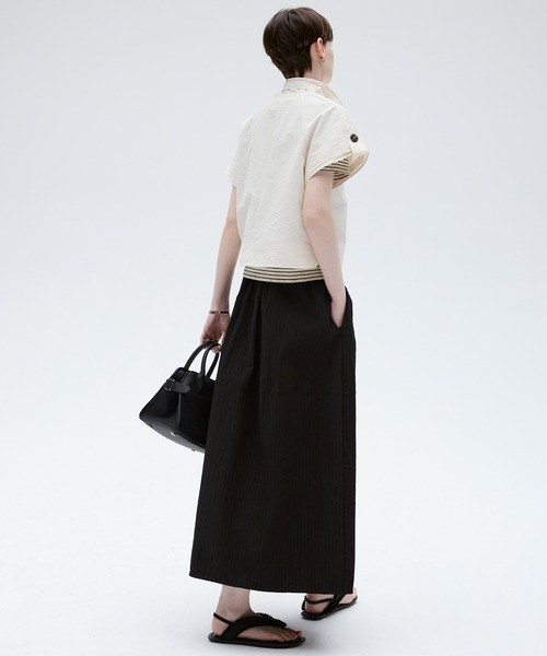 tageechita（タジチタ）の「【tageechita】パネル切替 スタンドカラーラグランシャツ（シャツ/ブラウス・レディース・アイボリー・S/M/L）」の9枚目の写真