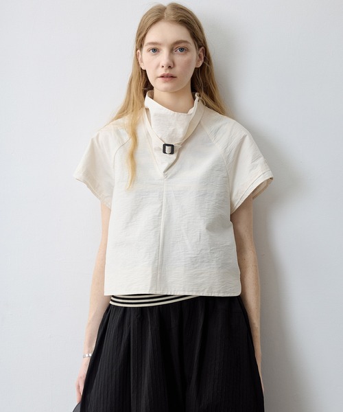 tageechita（タジチタ）の「【tageechita】パネル切替 スタンドカラーラグランシャツ（シャツ/ブラウス・レディース・アイボリー・S/M/L）」の17枚目の写真