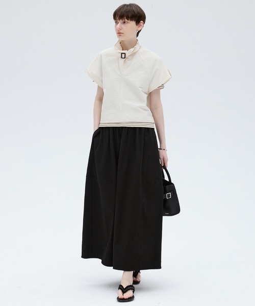 tageechita（タジチタ）の「【tageechita】パネル切替 スタンドカラーラグランシャツ（シャツ/ブラウス・レディース・アイボリー・S/M/L）」の22枚目の写真