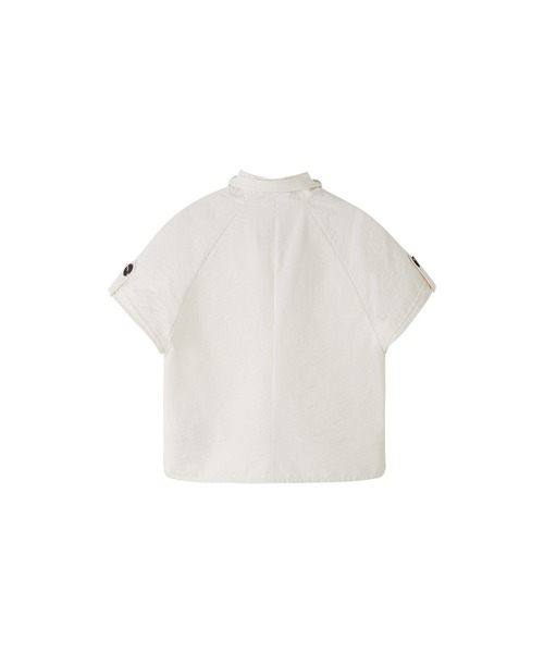 tageechita(タジチタ)の「【tageechita】バックルハイネック クロップドシャツブラウス(シャツ/ブラウス・レディース・アイボリー・S/M/L)」の7枚目の写真