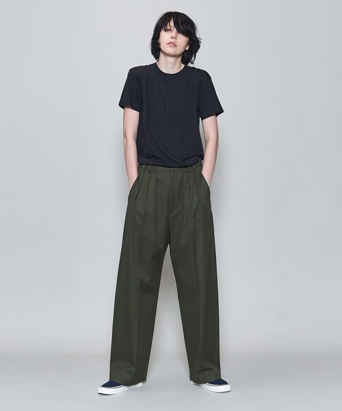 6（ロク）の「＜6(ROKU)＞コットンカシミヤ ベーシック Tシャツ