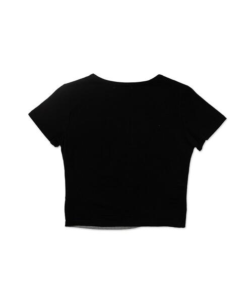 WEGO(ウィゴー)の「WEGO/アシンメトリーバイカラートップス(Tシャツ/カットソー・レディース・ブラック/ホワイト・FREE)」の17枚目の写真