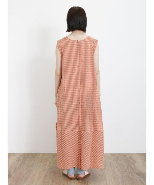 【a1723】Samansa Mos2 美品 ギンガムチェック ワンピース F a1723】Samansa Mos2 美品 ギンガムチェック ワンピース F