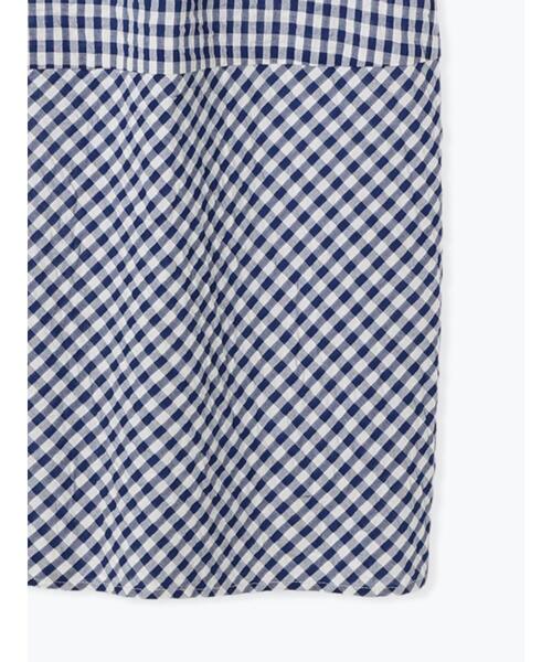 Samansa Mos2(サマンサ モスモス)の「◎ギンガムチェックワンピース(ワンピース・レディース・ブラック/ブラウン/ブルー/オレンジ・F)」の10枚目の写真