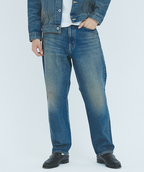 JOURNAL STANDARD（ジャーナルスタンダード）の「デニムストレート LOT200（デニムパンツ・メンズ・ブラック/ネイビー/コバルトブルー・SMALL/MEDIUM/LARGE）」の3枚目の写真