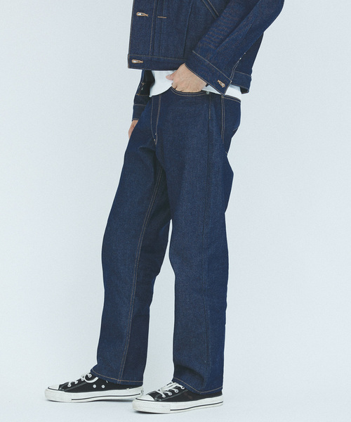 JOURNAL STANDARD（ジャーナルスタンダード）の「デニムストレート LOT200（デニムパンツ・メンズ・ブラック/ネイビー/コバルトブルー・SMALL/MEDIUM/LARGE）」の8枚目の写真