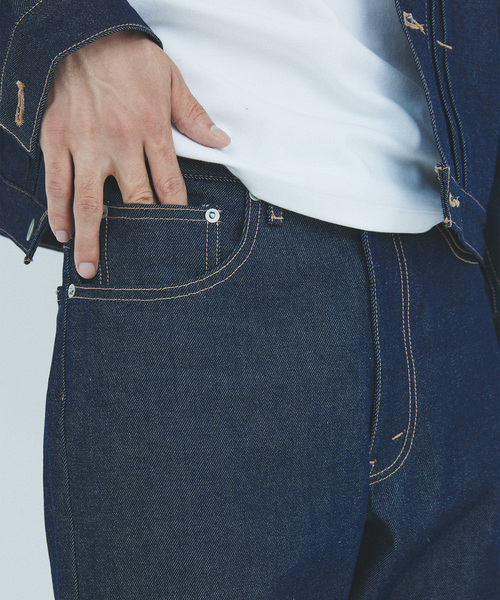 JOURNAL STANDARD（ジャーナルスタンダード）の「デニムストレート LOT200（デニムパンツ・メンズ・ブラック/ネイビー/コバルトブルー・SMALL/MEDIUM/LARGE）」の10枚目の写真