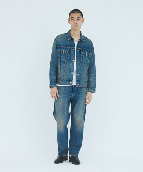 JOURNAL STANDARD（ジャーナルスタンダード）の「デニムストレート LOT200（デニムパンツ・メンズ・ブラック/ネイビー/コバルトブルー・SMALL/MEDIUM/LARGE）」の14枚目の写真