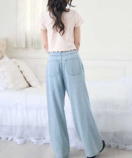 ems excite（エムズエキサイト）の「チュールドッキングメロウCT（Tシャツ/カットソー・レディース・ブラック/ピンク/ホワイト系その他・FREE）」の21枚目の写真