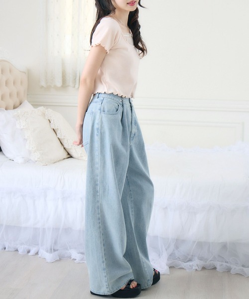 ems excite（エムズエキサイト）の「チュールドッキングメロウCT（Tシャツ/カットソー・レディース・ブラック/ピンク/ホワイト系その他・FREE）」の20枚目の写真