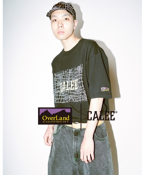×OVERLAND SPIDER PATTERN BOX LOGO TEE(Tシャツ/カットソー)|Overland(オーバーランド)