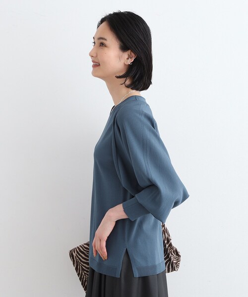 INDIVI（インディヴィ）の「◆【2点セット】ボレロ＆ノースリーブ レイヤードセット（アンサンブル・レディース・ベージュ/チャコールグレー/ブルー・13/38/05/15 ）」の12枚目の写真