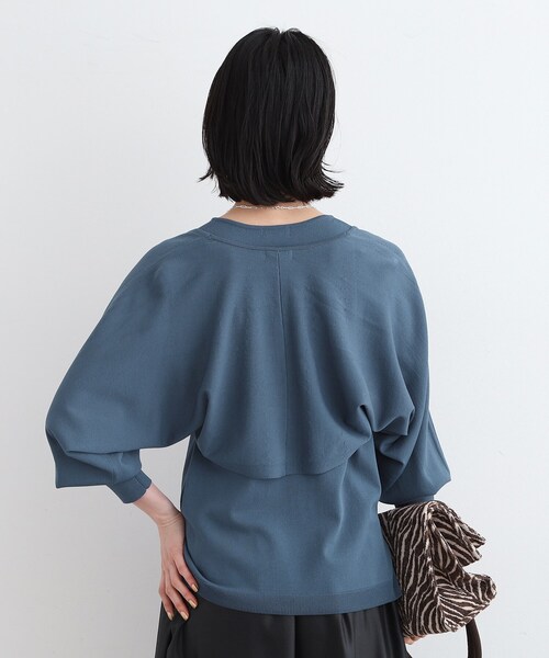 INDIVI（インディヴィ）の「◆【2点セット】ボレロ＆ノースリーブ レイヤードセット（アンサンブル・レディース・ベージュ/チャコールグレー/ブルー・13/38/05/15 ）」の13枚目の写真