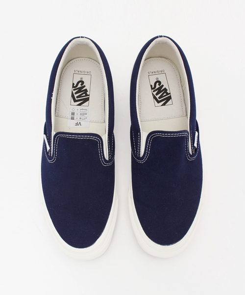 SILAS(サイラス)の「VANS OG CLASSIC SLIP ON LX(スニーカー・メンズ・ネイビー・23cm/23.5cm/24cm/27cm)」の9枚目の写真