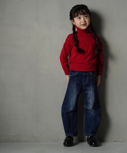 MAKE YOUR DAY(メイクユアデイ)の「コットン100%タートルネックセーター■80~140cm(ニット/セーター・キッズ・ブラック/アイボリー/モカ/レッド・80/130/140/90/100/110/120)」の13枚目の写真