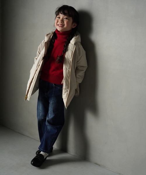 MAKE YOUR DAY(メイクユアデイ)の「コットン100%タートルネックセーター■80~140cm(ニット/セーター・キッズ・ブラック/アイボリー/モカ/レッド・80/130/140/90/100/110/120)」の17枚目の写真