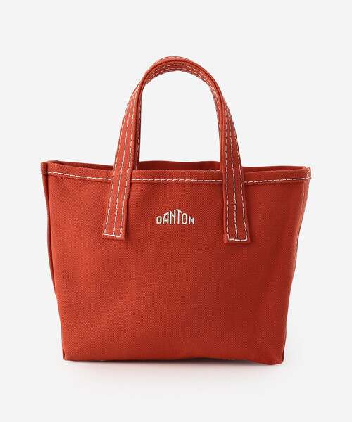 DANTON（ダントン）の「DANTON | キャンバストート VOSGES PETIT（トートバッグ・レディース・アイボリー/ダークグレー/イエロー・-）」の4枚目の写真