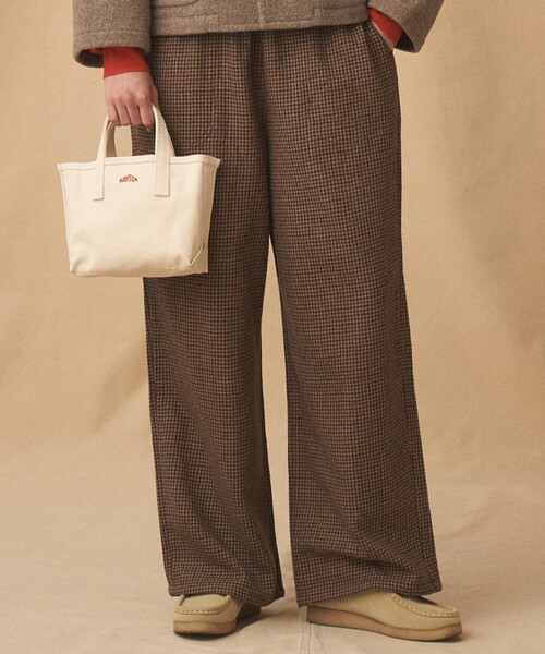 DANTON（ダントン）の「DANTON | キャンバストート VOSGES PETIT（トートバッグ・レディース・アイボリー/ダークグレー/イエロー・-）」の11枚目の写真