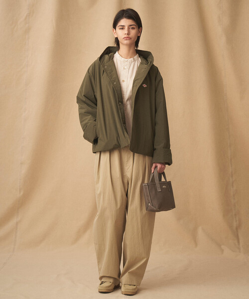 DANTON（ダントン）の「DANTON | キャンバストート VOSGES PETIT（トートバッグ・レディース・アイボリー/ダークグレー/イエロー・-）」の12枚目の写真