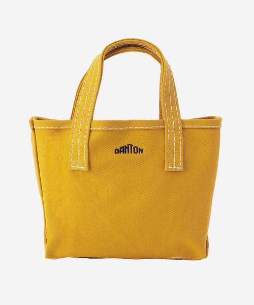 DANTON（ダントン）の「DANTON | キャンバストート VOSGES PETIT（トートバッグ・レディース・アイボリー/ダークグレー/イエロー・-）」の3枚目の写真