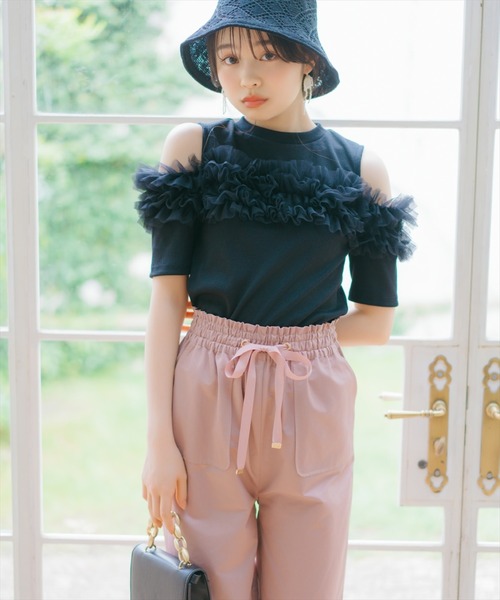 WILLSELECTION(ウィルセレクション)の「ウエストリボンカーゴパンツ(その他パンツ・レディース・ピンクベージュ/ブラック/ピンク・SMALL/MEDIUM)」の16枚目の写真