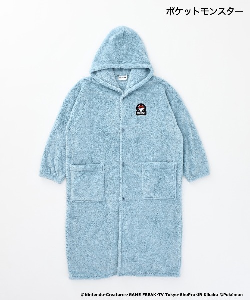 ポケットモンスター（ポケットモンスター）の「【完売】「ポケットモンスター」 ポケモン ルームウェア ガウン 着る毛布 ロング フード（ガウン/バスローブ・メンズ・サックスブルー/レッド・L/M）」の6枚目の写真