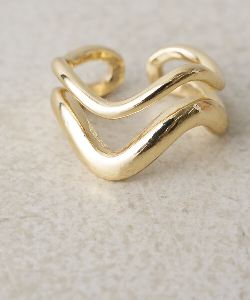 Actually（アクチュアリー）の「Open Curve Ring　オープンカーブリング（リング・レディース・ゴールド・0）」の3枚目の写真