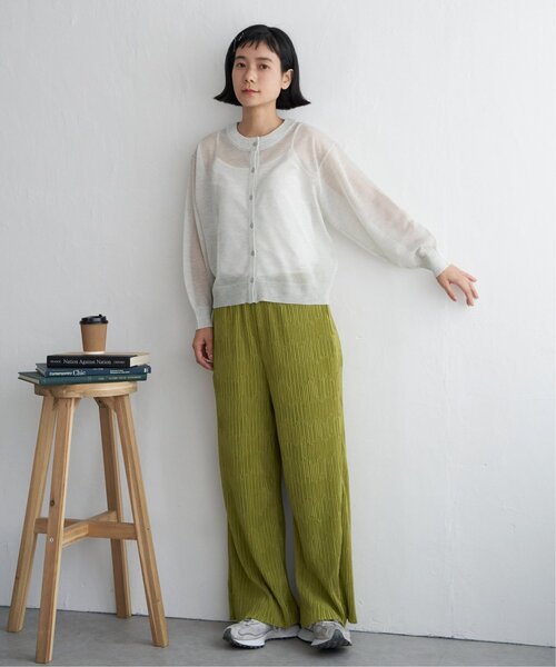 LBC（エルビーシー）の「プリーツイージーパンツ（その他パンツ・レディース・ダークラベンダー/グリーン系その他/グレー/ブラウン/ブラック・M）」の10枚目の写真