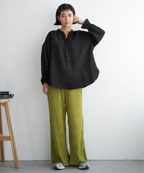 LBC（エルビーシー）の「プリーツイージーパンツ（その他パンツ・レディース・ダークラベンダー/グリーン系その他/グレー/ブラウン/ブラック・M）」の13枚目の写真