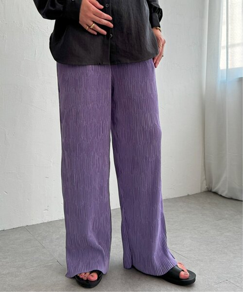 LBC（エルビーシー）の「プリーツイージーパンツ（その他パンツ・レディース・ダークラベンダー/グリーン系その他/グレー/ブラウン/ブラック・M）」の16枚目の写真