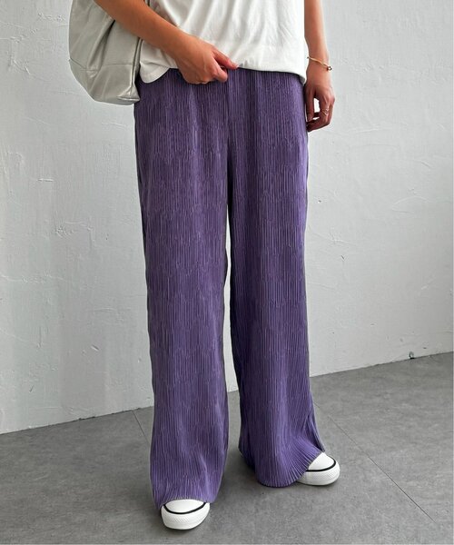 LBC（エルビーシー）の「プリーツイージーパンツ（その他パンツ・レディース・ダークラベンダー/グリーン系その他/グレー/ブラウン/ブラック・M）」の17枚目の写真