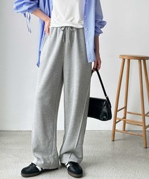 FIRST MOOD（ファーストムード）の「《FIRSTMOODコラボ》切替ラインカーブスウェットワイドパンツ（スウェットパンツ）」