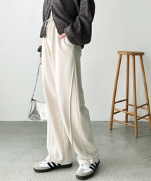 FIRST MOOD（ファーストムード）の「《FIRSTMOODコラボ》切替ラインカーブスウェットワイドパンツ（スウェットパンツ）」