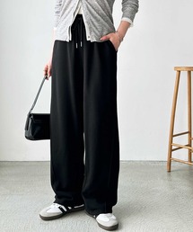 FIRST MOOD（ファーストムード）の「《FIRSTMOODコラボ》切替ラインカーブスウェットワイドパンツ（スウェットパンツ）」