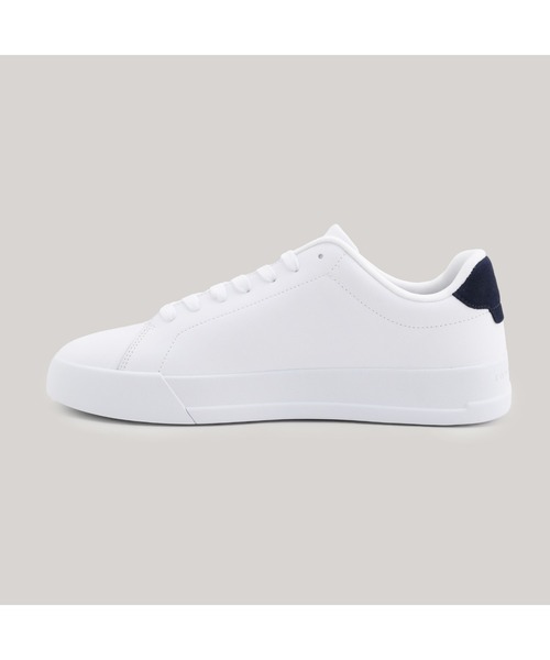 TOMMY HILFIGER(トミーヒルフィガー)の「コートレザーグレインスニーカー(スニーカー・メンズ・オフホワイト・26.0cm/26.5cm/27.5cm)」の3枚目の写真